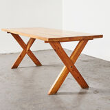Pine dining table 1970s