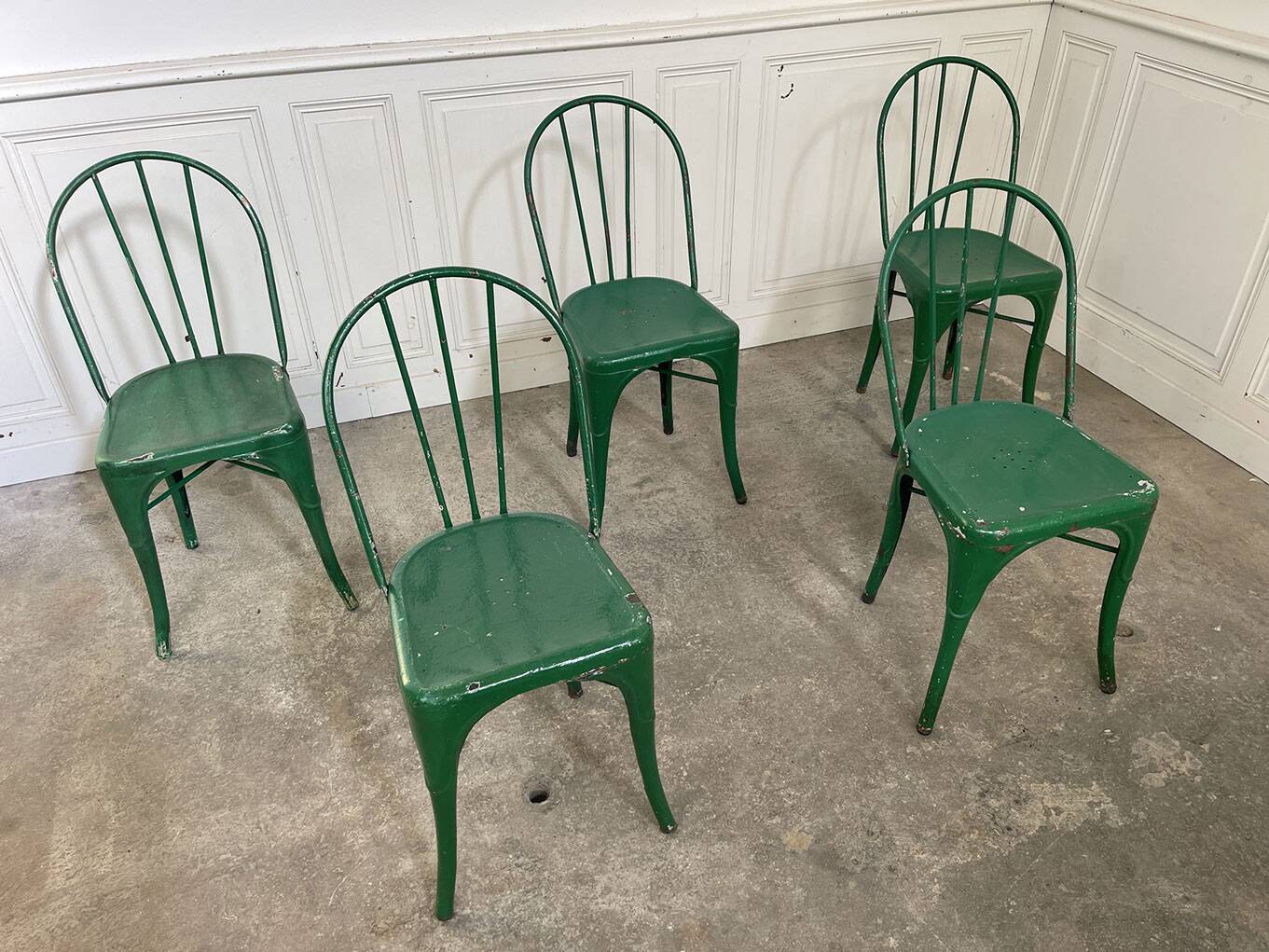 Set of 6 TOLIX chairs model "B"