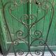 Paire de fauteuils en fer forge noir