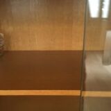 Bookcase with compass feet