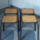 4 tabourets Mullca indus, atelier, école époque vintage