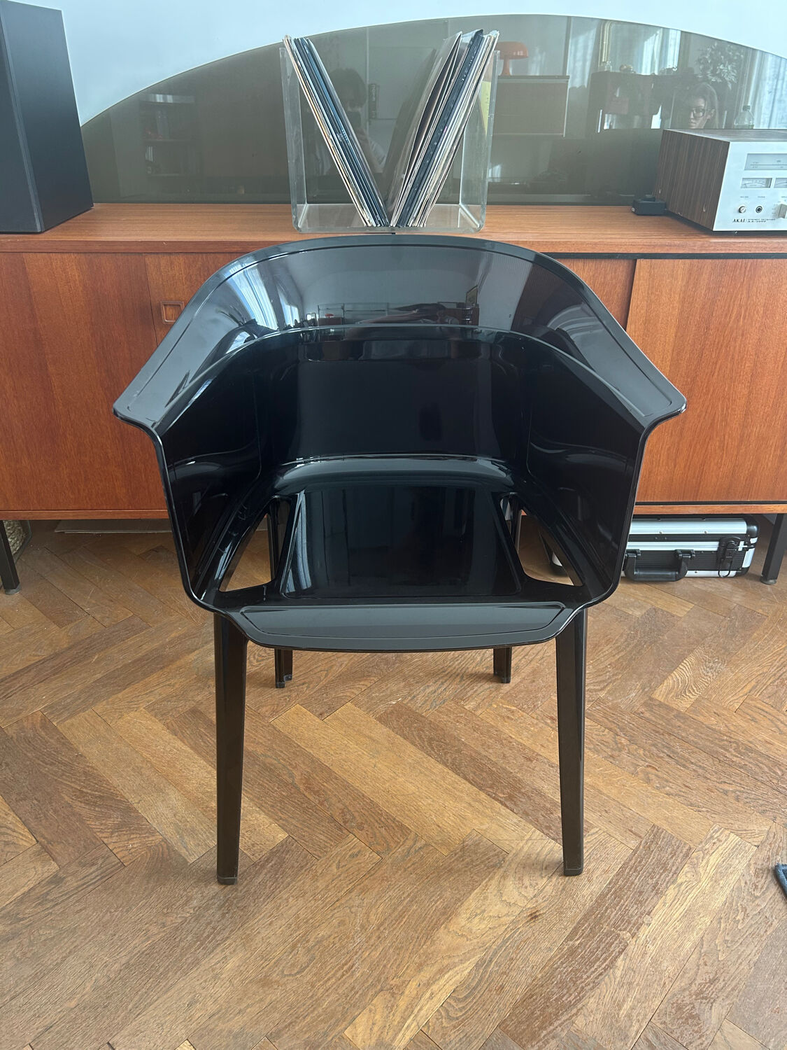 Black "Papyrus" armchair designed by Ronan and Erwan Bouroullec vintage