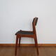 4 chaises vertes danoises estampillées