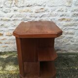 Table gueridon desserte art deco en noyer