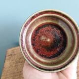 Stoneware bowl signed Fontgombault