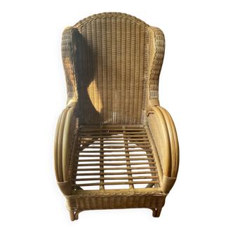 Rattan armchair