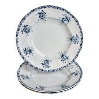 3 assiettes creuses Neva Terre de fer Saint Amand Hamage