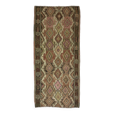 Kilim Kars Anatolia 168x360 cm Fertility Pattern Handwoven Vintage