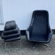 Fauteuil pivotant vintage Bramia avec repose-pieds