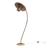 50s floor lamp with pleated shade