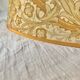 Large vintage lampshade - floral decor - 40 x 37 cm