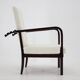 1940s Restored Beech Adjustable Armchair ,Czechoslovakia