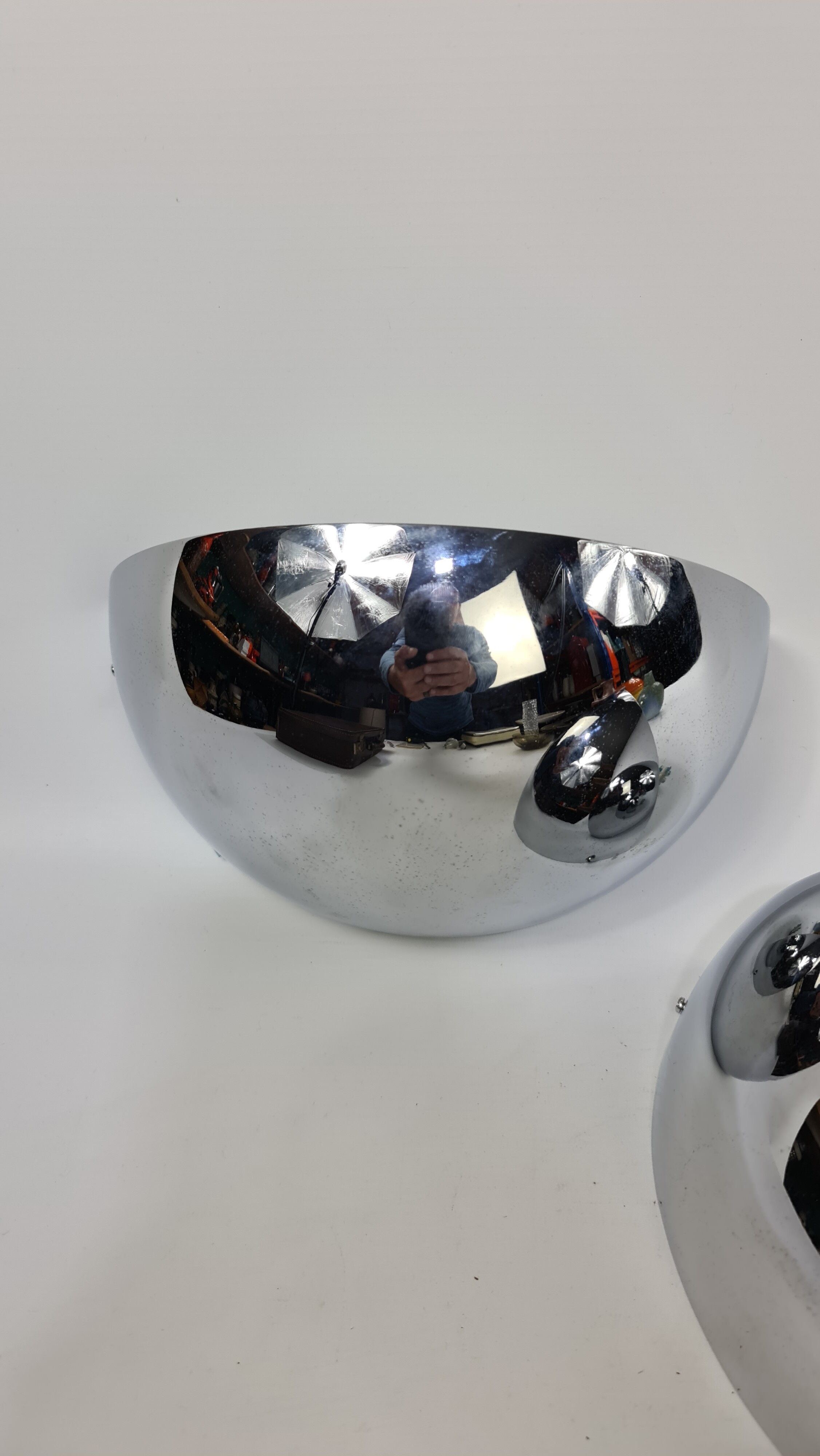 A pair of vintage French design wall lights by SCE France