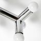 Very rare 1960s Space Age Chrome ceiling lamp by J.T. Kalmar Austria