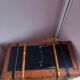 Antique leather suitcase