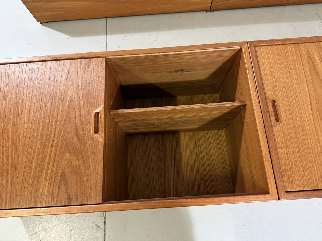 Teak wall system Sven Ellekaer Albert Hansen Denmark 1960s