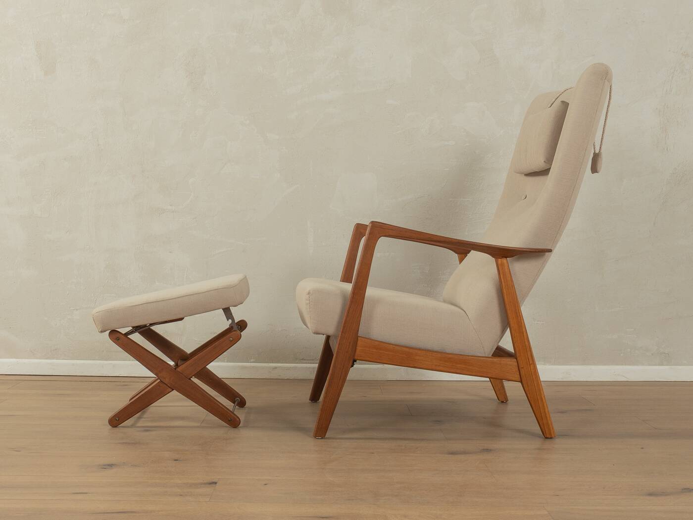 ROCK SIËSTA armchair with ottoman, Adolf Relling & Torbjørn Bekken