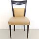 Ensemble de six chaises de salle à manger en skaï beige, origine : Melchiorre Bega, Italie