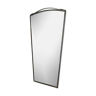 1950s wall mirror made of brass with polished diamond pattern 50x99cm