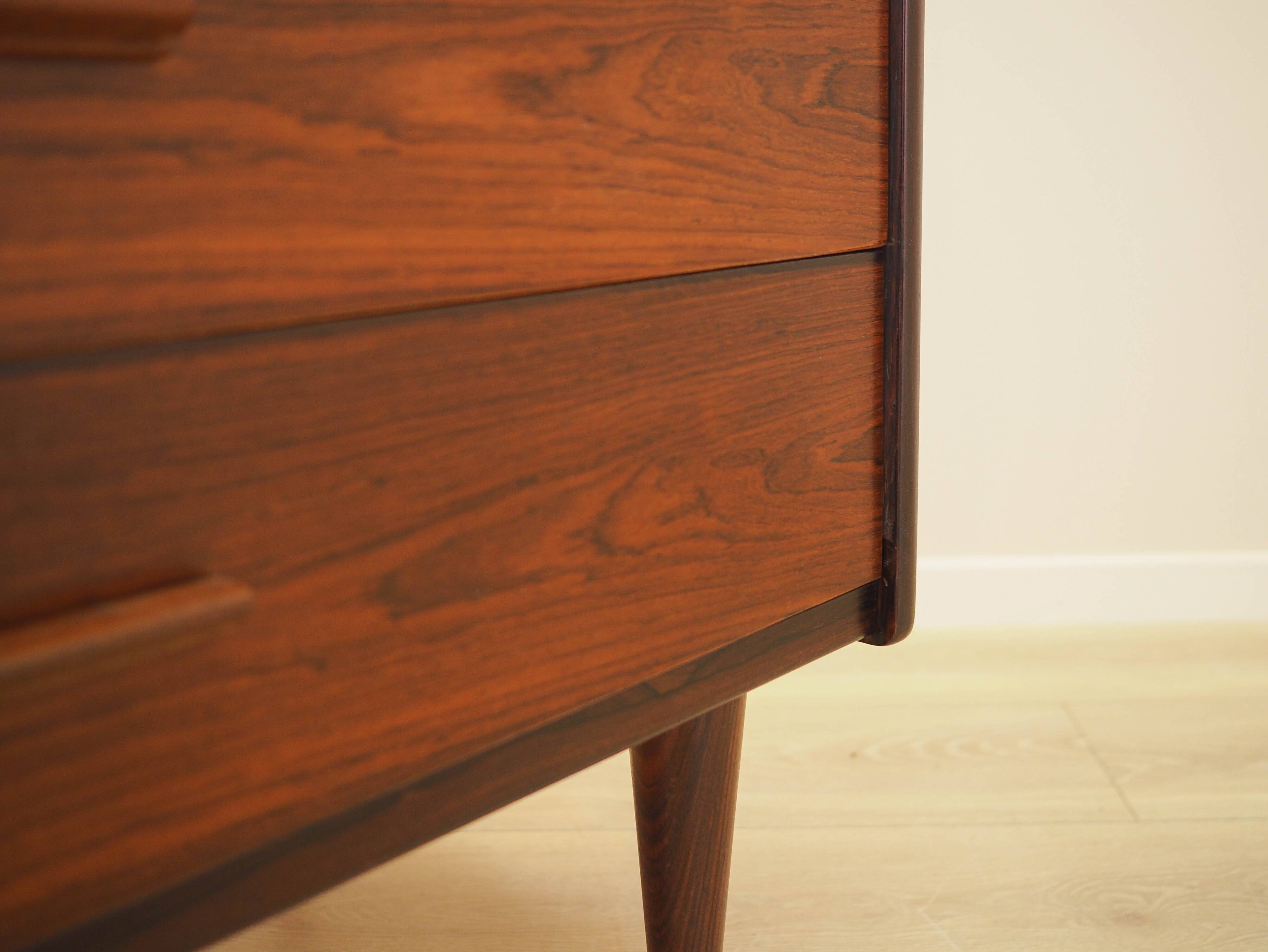 Rosewood chest of drawers, Danish design, 1970s, made in Denmark