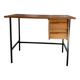 Desk with 2 drawers, leather top, Havana, 1950.