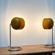 German space age table lamps from the mid-century by Arnold Berges for Staff Leuchten, 1970s, set of 2.