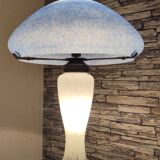Mushroom lamp 1990 white and blue