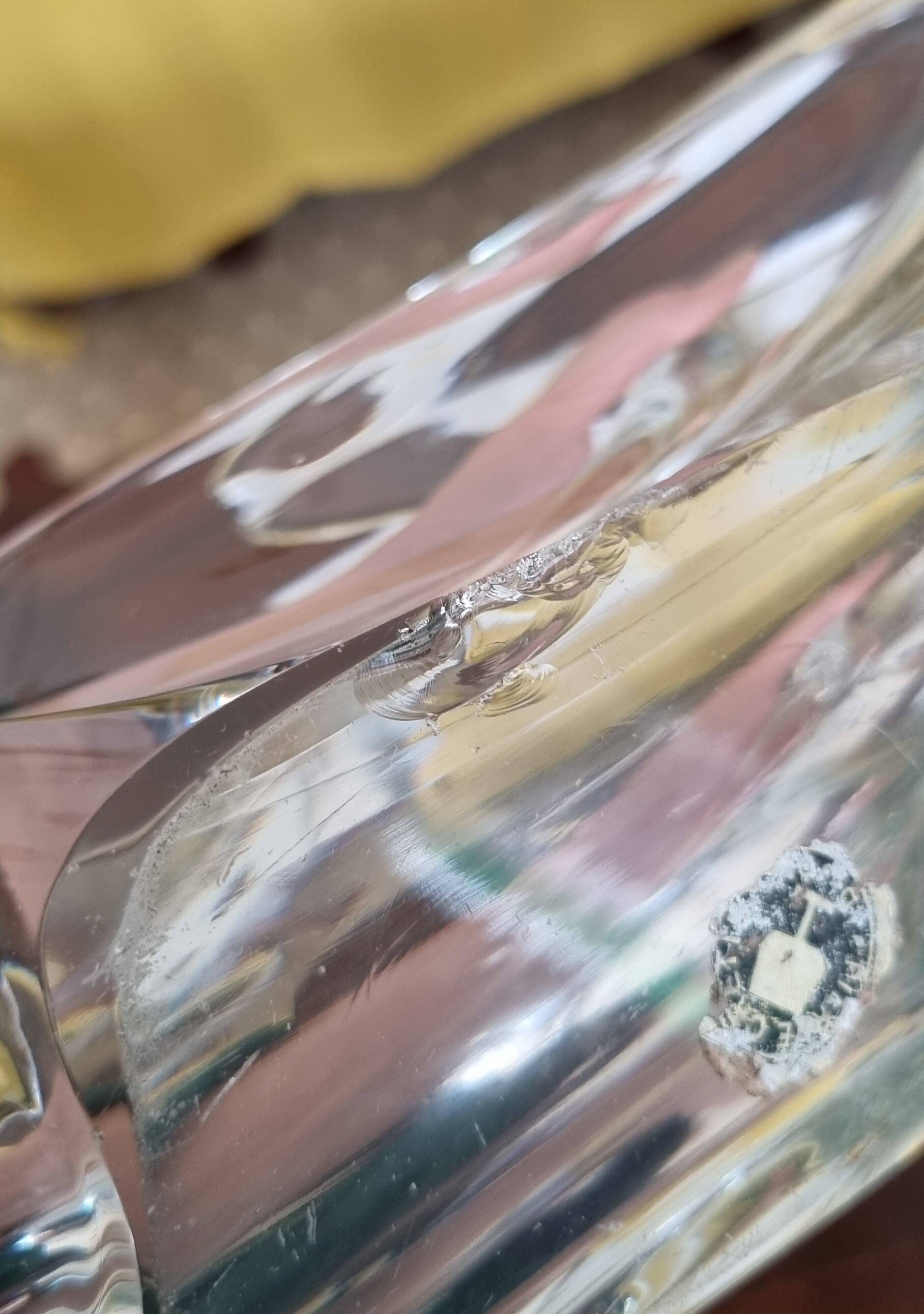 Large crystal fruit bowl Daum