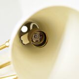 Original 1950s light blue & brass metal Swing Wall Light Made by Cosack, Germany