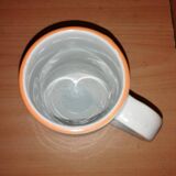 Large cup / Mug with floral pattern