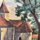 Huile sur panneau vintage
