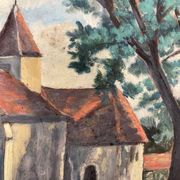 Huile sur panneau vintage