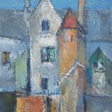 Painting by Nagao Usui: "Old Houses"