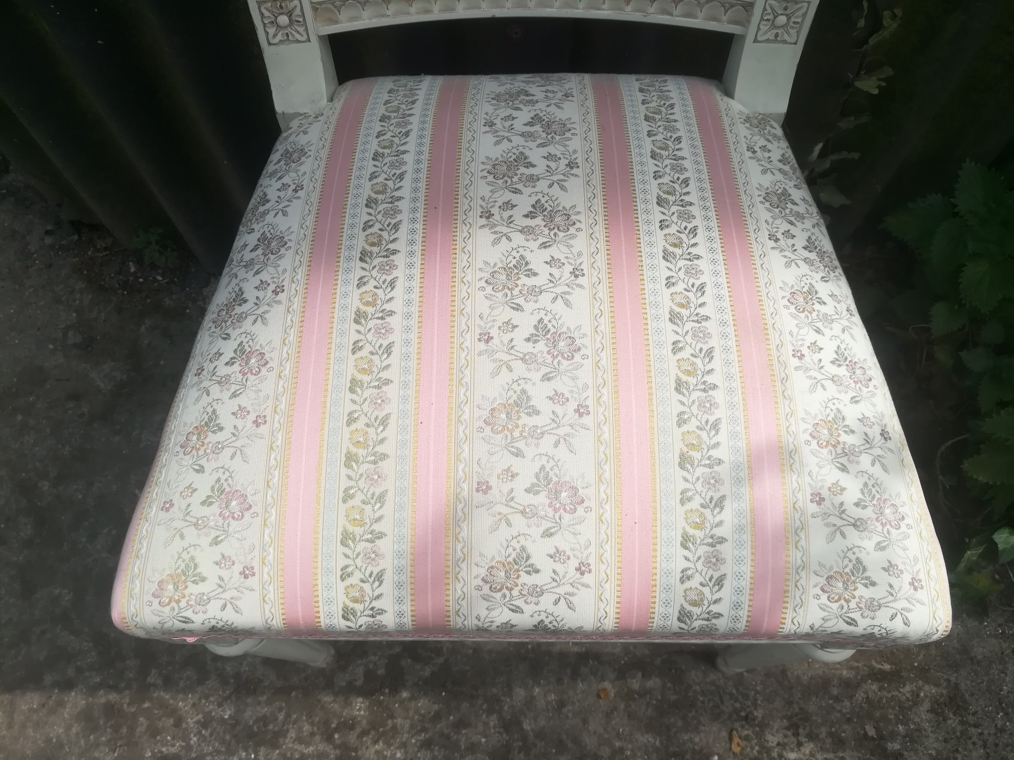 Series of 4 patinated Louis XVI style chairs