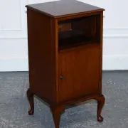 Table de Chevet Art Déco en Bois Dur, 1920s