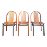 3 chaises Baumann modèle Argos, meubles sièges anciens