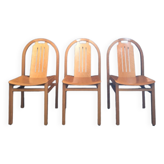 3 Baumann Argos model chairs, antique seating furniture