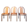 3 chaises Baumann modèle Argos, meubles sièges anciens
