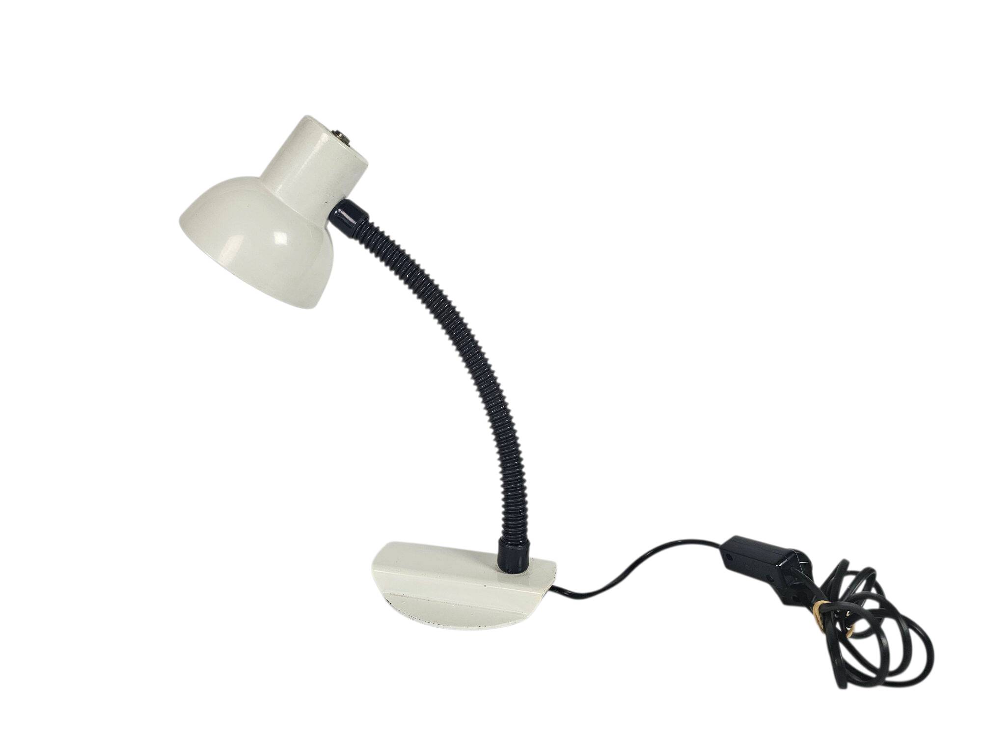 Dutch design - Hala Zeist - desklamp- model 703 - gooseneck - white - 70's