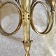 Pair of gilded bronze wall lamps