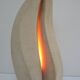 XL lamp in carved stone Arsène Galisson 80s height 40 cm
