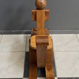 kangourou en bois (cheval à bascule)
