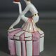 Box or candy porcelain Art Deco style