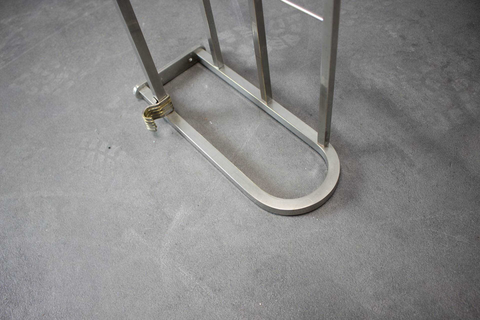 1930s Bauhaus chrome wall-mounted coat rack