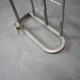 1930s Bauhaus chrome wall-mounted coat rack