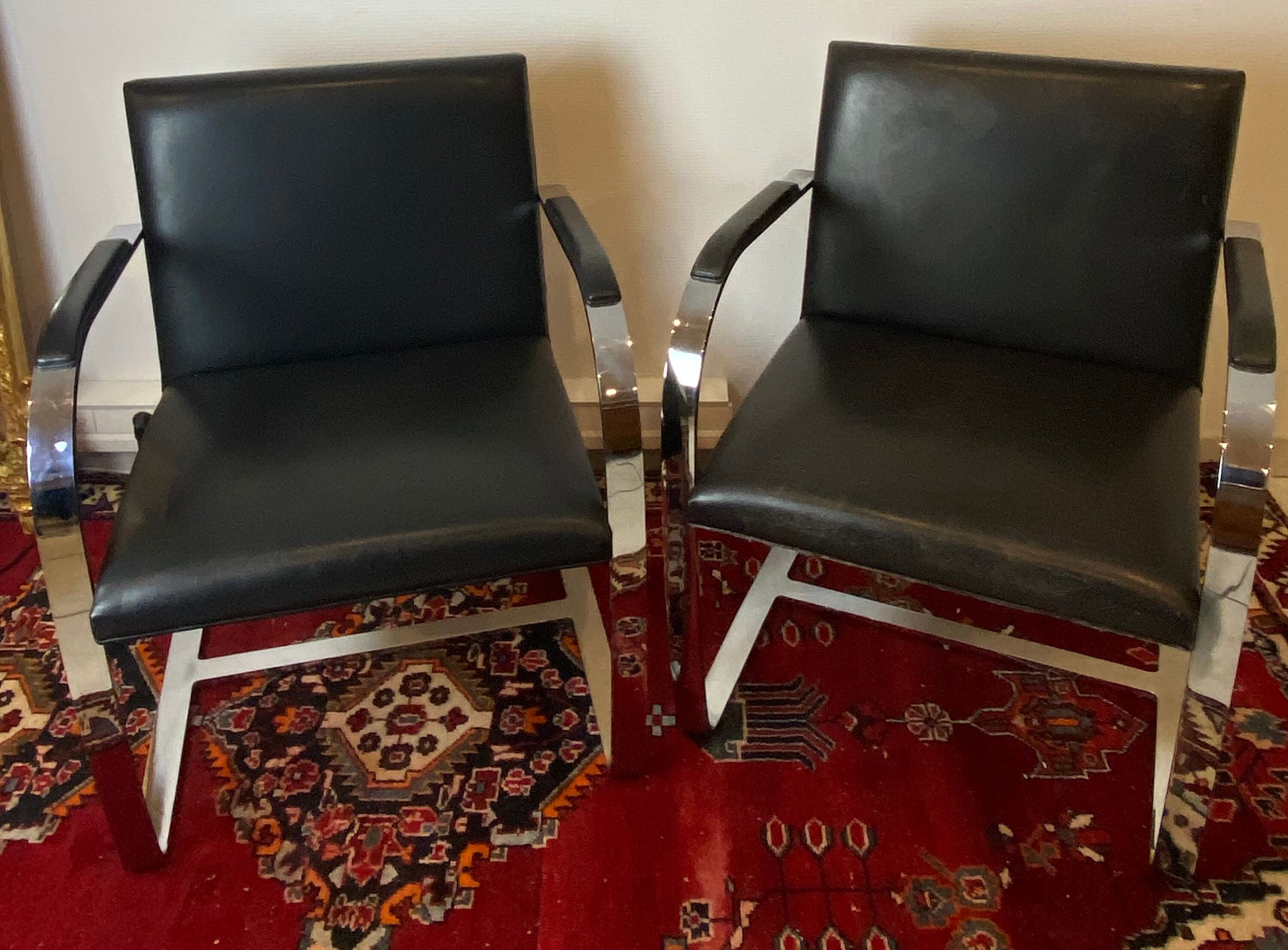 Paire de fauteuils Brno de Mies Van Der Rohe pour Knoll
