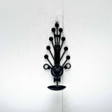 Mid-century modern Danish candle holders in metal and glass by Dantoft, 1960s, set of 2.