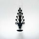 Mid-century modern Danish candle holders in metal and glass by Dantoft, 1960s, set of 2.