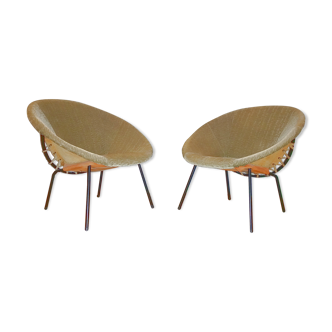 Pair of armcchairs Circle Salamanca Lusch Erzeugnis for Lusch & Co