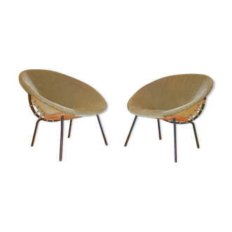 Paire de fauteuils Circle Armchairs de Lusch Erzeugnis pour Lusch & Co
